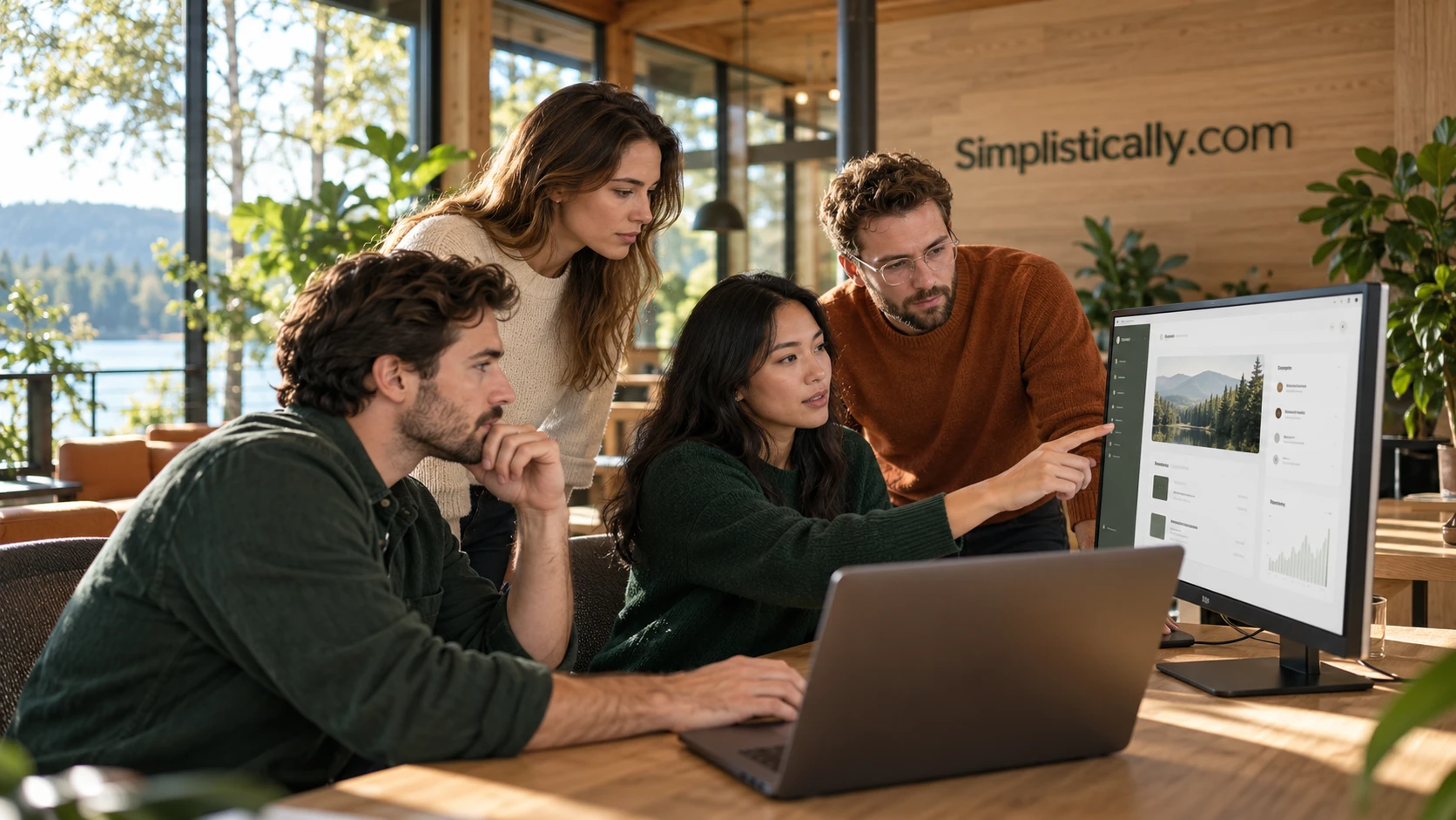 A product team working together on clear, useful software